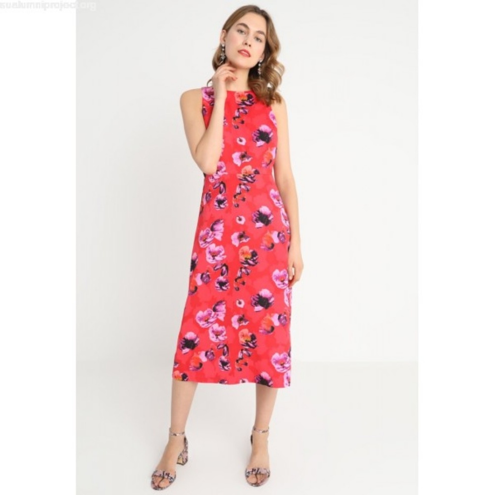 Banana Republic Floral V-Back Midi-Maxi Dress